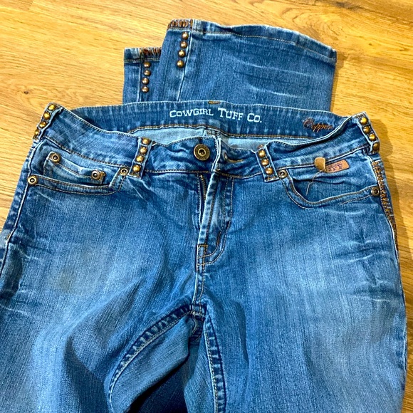 30x35 Cowgirl Tuff Copper Gypsy riding jeans - Picture 3 of 4